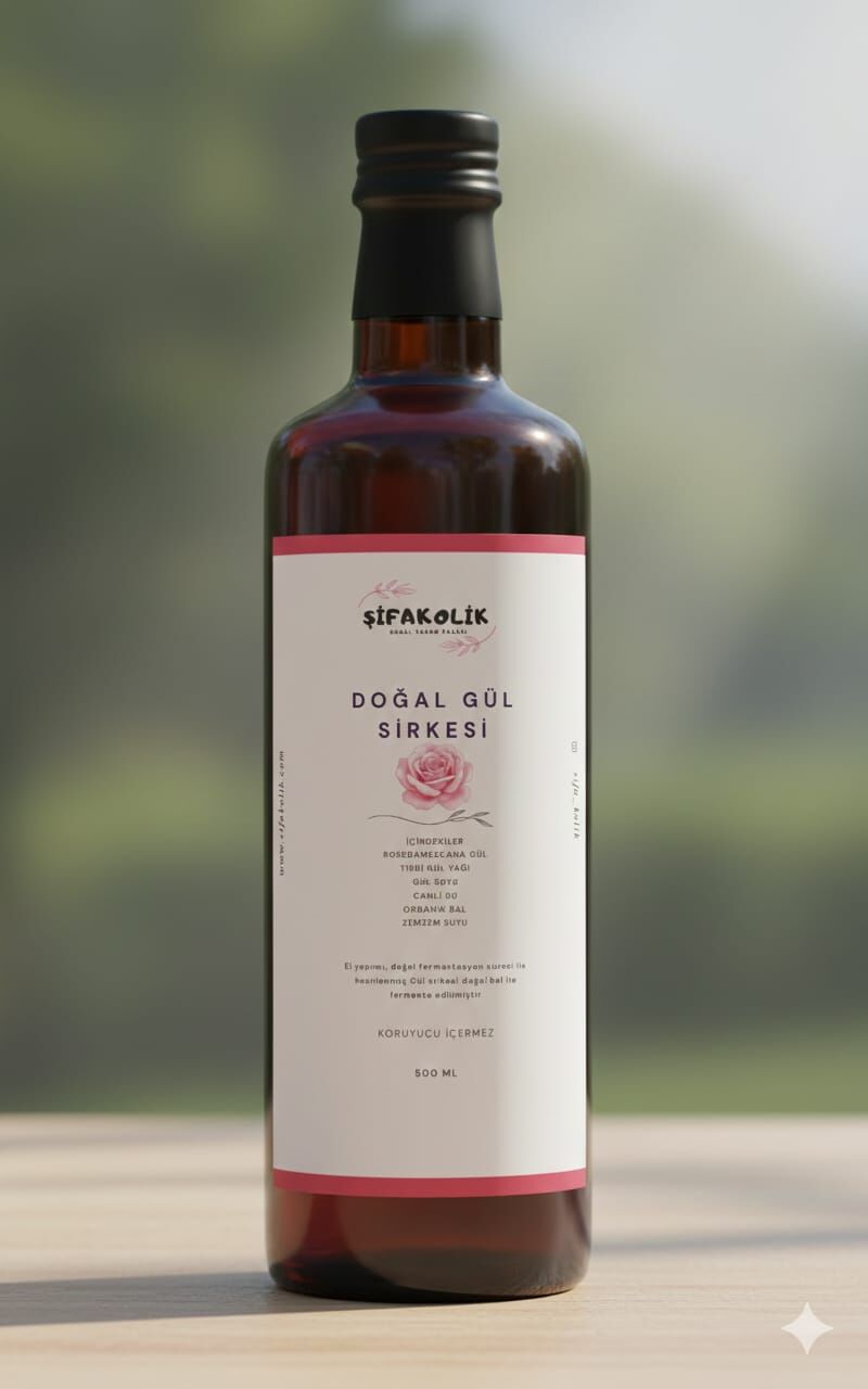 DOĞAL AROMATİK GÜL SİRKESİ  500ML